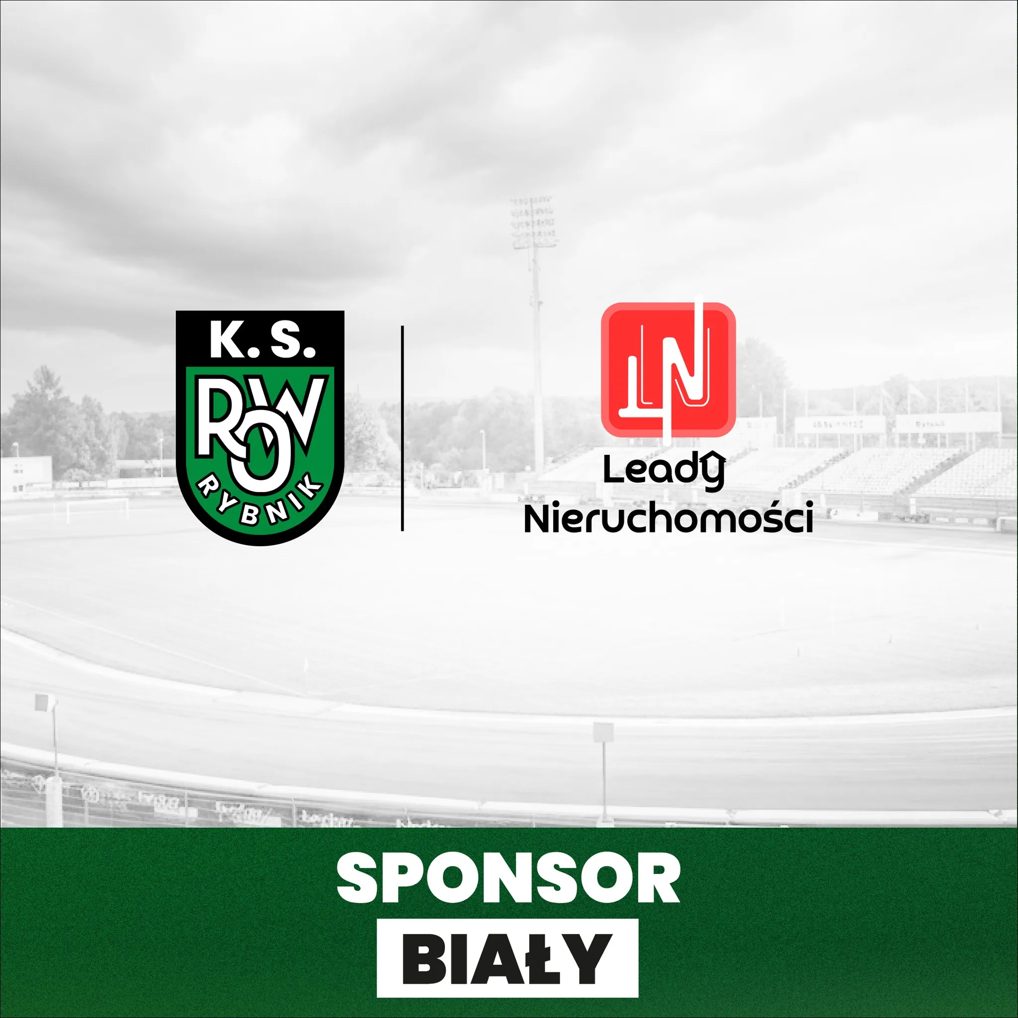Leady Nieruchomości - Sponsor Biały ROW Rybnik